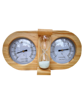 Сауна 3in1 Гигрометр - Термометр - песочные часы