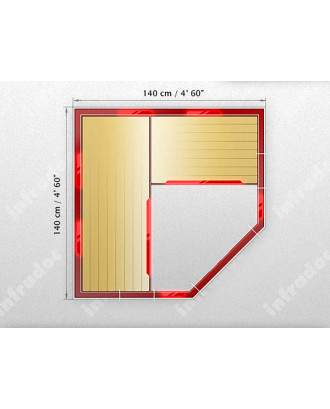 ИНФРАКРАСНАЯ КАБИНА INFRADOC CLASSIC ID-140 C ИНФРАКРАСНЫЕ КАБИНЫ ДЛЯ САУН