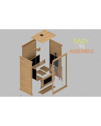 ИНФРАКРАСНАЯ КАБИНА SAWO IR-1P-КЕДР ИНФРАКРАСНЫЕ КАБИНЫ ДЛЯ САУН