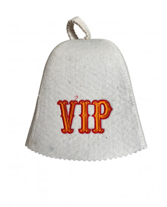 Шапка для сауны VIP, белая АКСЕССУАРЫ ДЛЯ САУНЫ