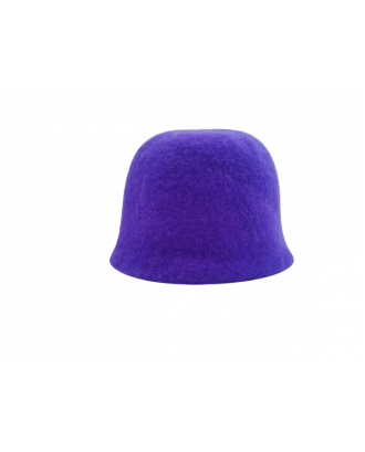 Шапка для сауны- фиолетовая, 100% шерсть
