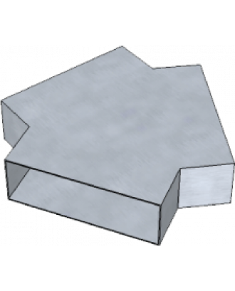 Сауна Вентиляционный тройник 2 x 45°