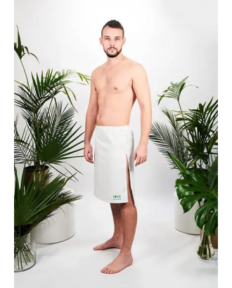 100% натуральный костюм для сауны, мужской килт, белый АКСЕССУАРЫ ДЛЯ САУНЫ