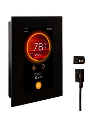 Комплект для расширения панели управления Harvia Fenix WiFi Smart Control Panel AddOn Kit - Harvia Fenix FX002XW WiFi с сенсорным экраном и датчиком открытия двери. ПАНЕЛИ УПРАВЛЕНИЯ САУНОЙ