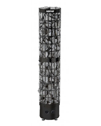 Электрокаменка для сауны Harvia Cilindro Slim PC66, 6,6кВт, черная, со встроенным управлением
