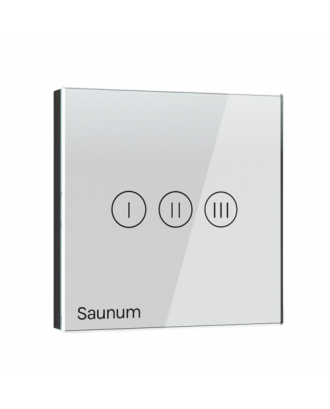 Блок управления климат-контролем помещения Saunum Base, белый