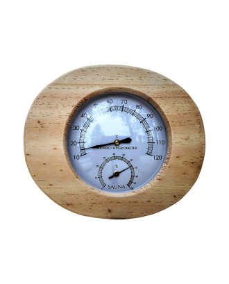 Овальный термогигрометр для сауны