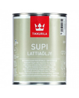 Защитное масло для деревянных полов во влажных помещениях/саунах Tikkurila Supi Lattiaöljy