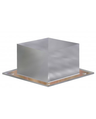 Порт потолочный декоративный d200 холодный квадратный нерж.сталь+Zn (ГП3-002833)