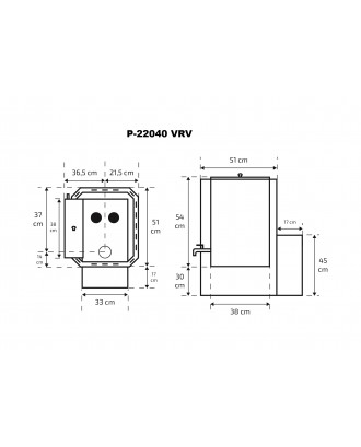 Сауна Skamet – P-22040 VRV, водонагреватель -, со стеклом ДРОВЯНЫЕ ПЕЧИ ДЛЯ САУНЫ