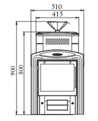 Банная печь ТМФ Гейзер 2014 Inox Vitra антрацит (32604)