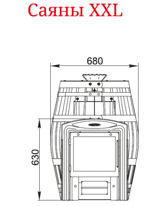 Банная печь ТМФ Саяны XXL Inox Vitra (29503)