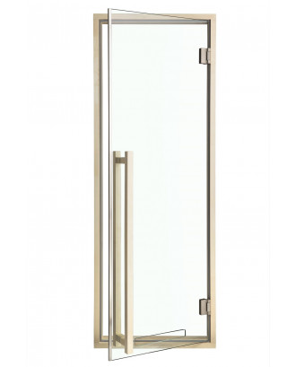 Дверь для сауны Ad Modern, осина, прозрачная 70x190см