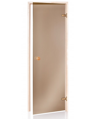 Дверь для сауны Ad Standart, осина, бронза 70x210см