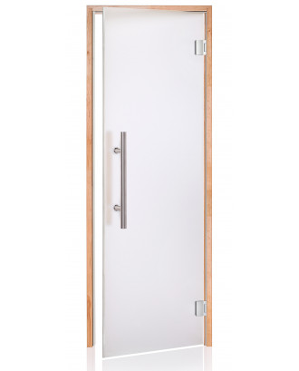 Дверь для сауны Ad LUX, ольха, прозрачная матовая 80x210м