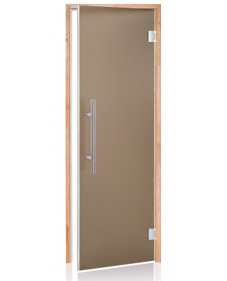 Дверь для сауны Ad LUX, ольха, бронза матовая 90x190см
