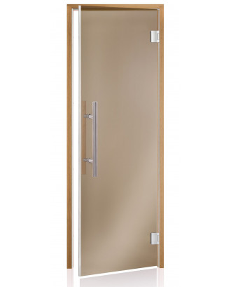 Дверь для сауны Ad LUX, термоосина, бронза 80x200м ДВЕРИ ДЛЯ САУНЫ