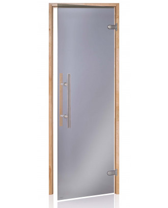Дверь для сауны Ad Premium Light, ольха, серая 70x190см