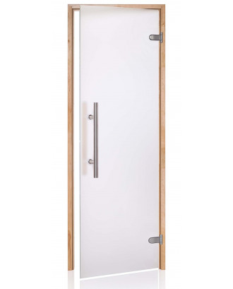Дверь для сауны Ad Premium Light, ольха, прозрачная матовая 80x200см ДВЕРИ ДЛЯ САУНЫ