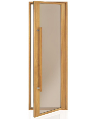Дверь для сауны Ad Etna, Thermo Aspen, бронзовая, 90x210 см ДВЕРИ ДЛЯ САУНЫ
