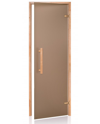 Дверь для сауны Ad Natural, ольха, бронза, матовая, 80x200 см