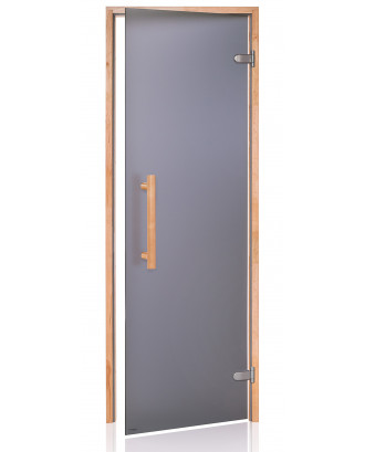 Дверь для сауны Ad Natural, ольха, серая матовая, 70x190см