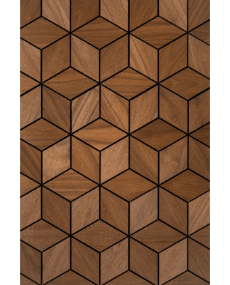 Декоративные деревянные панели Hexa XL Thermo Rhombus, Abachi ДЕРЕВЯННЫЕ САУНЫ