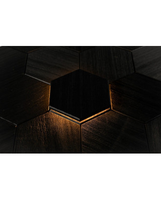 Декоративный элемент Hexa Black, Abachi, LED ОСВЕЩЕНИЕ САУНЫ И ХАММАМА