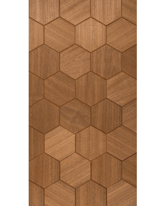 Декоративные деревянные панели Hexa XL Thermo, Abachi ДЕРЕВЯННЫЕ САУНЫ